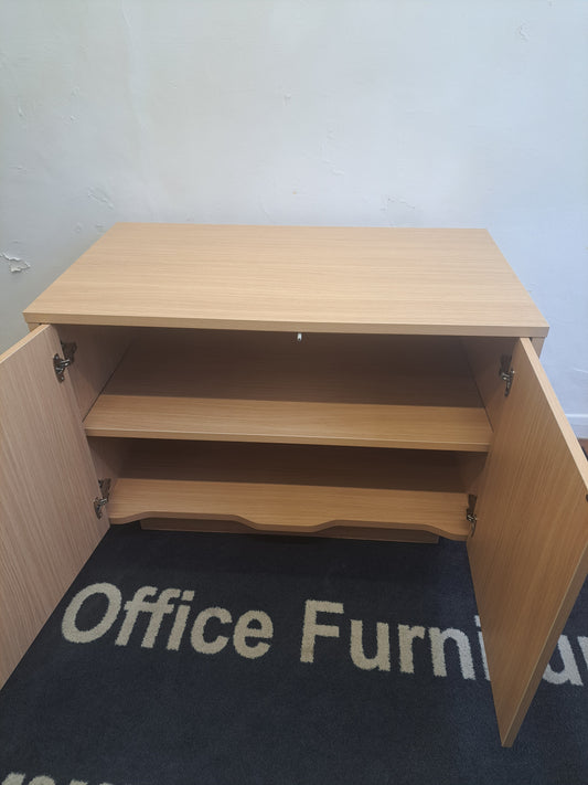 Light oak 1070mm wide 750mm high 600mm deep double wood unit