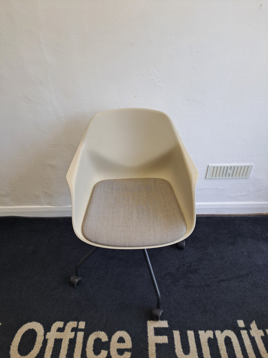 Beige swivle breakout chair