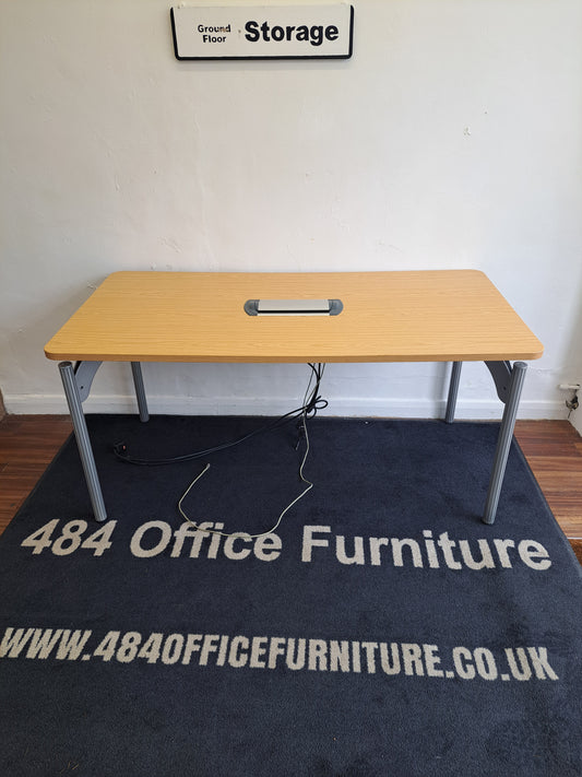 Light oak 1500mm by 750mm meeting tables